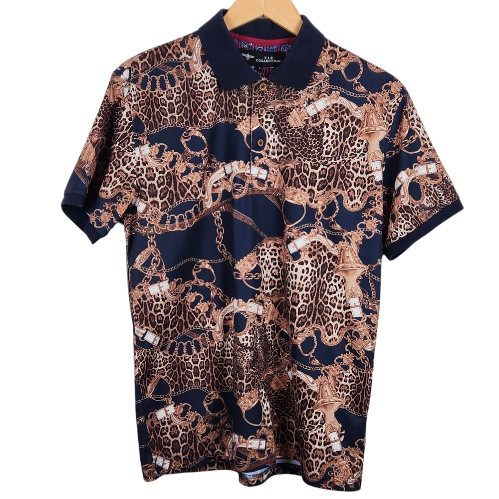 V.I.P. Collection Italian Style Men's Shirt, Size Large